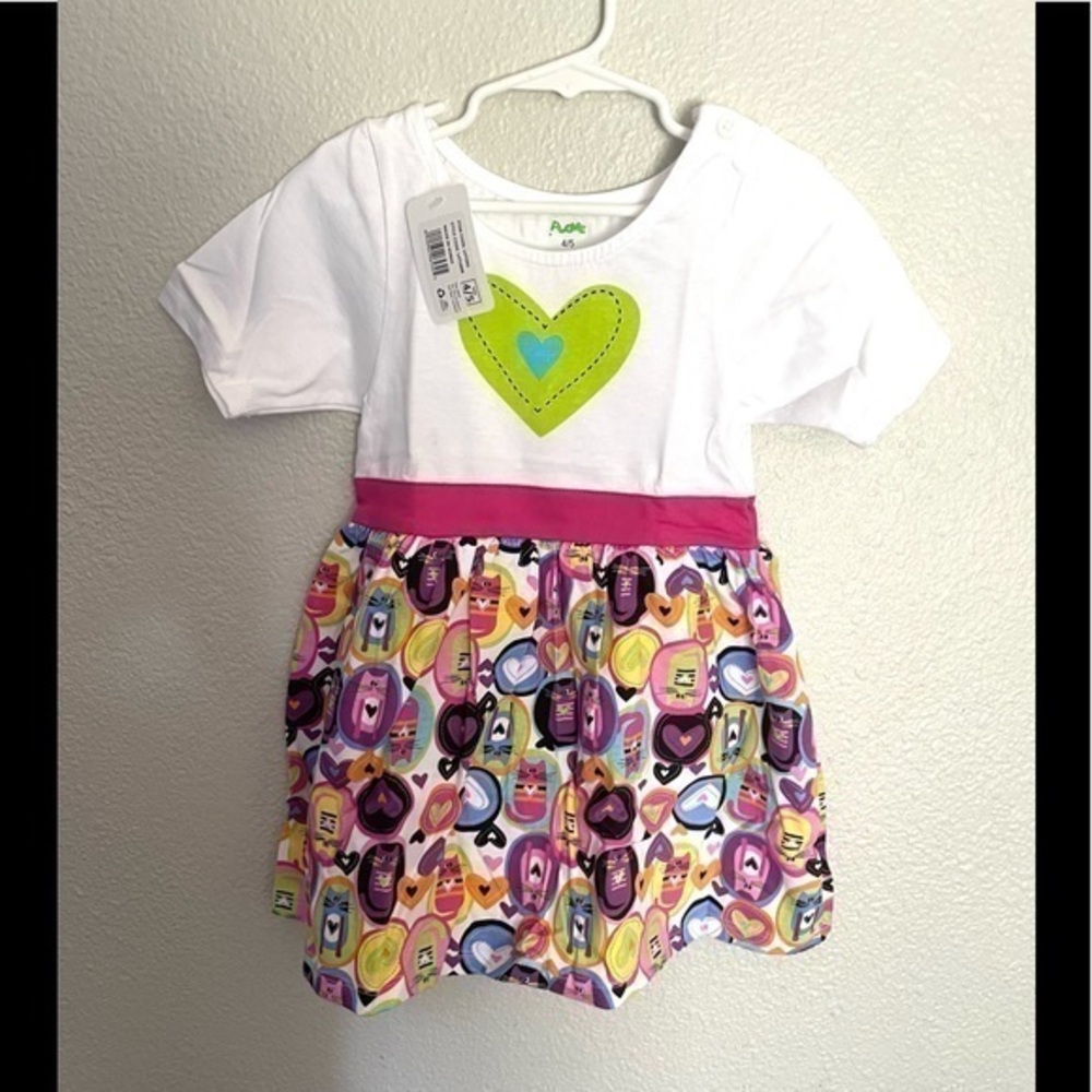 PLOVE half apron cat print casual boutique dress size 4/5